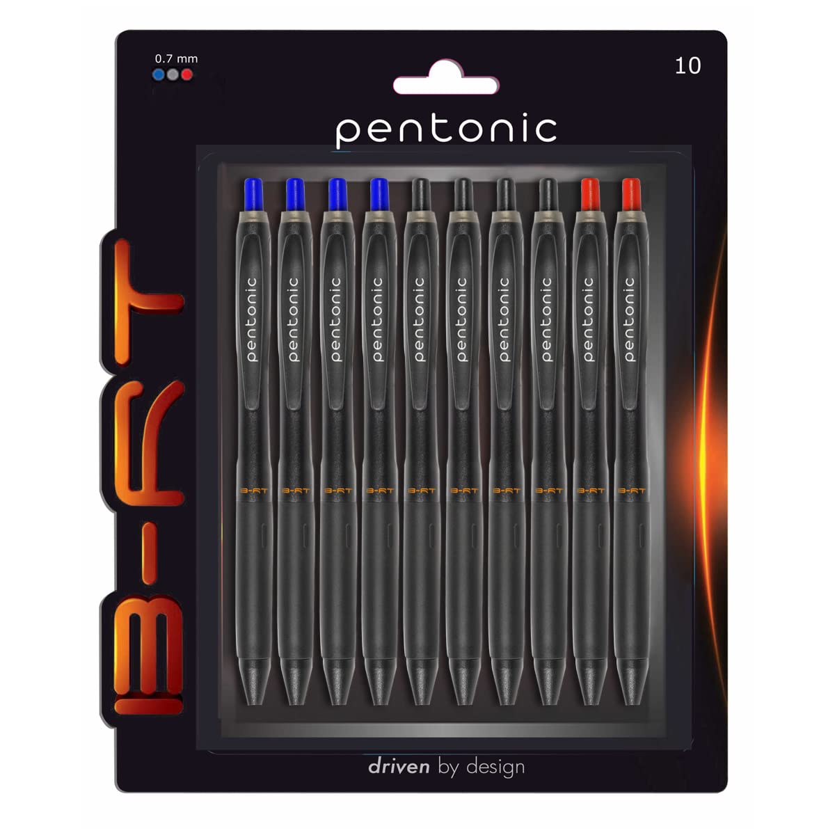 Linc Signetta Fine 0.7mm Ball Pen Blue Ink Smooth Writing Retractable Pens for Office School Notes Quick Dry Pack of 1 X 10pcs