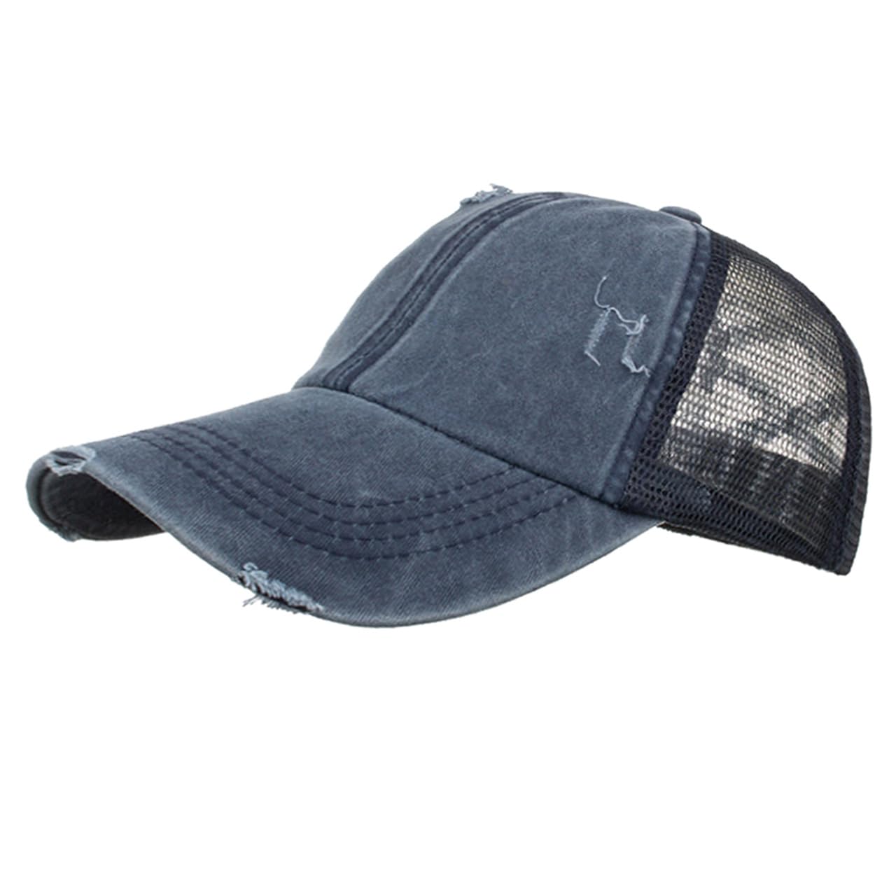

Chrome Crane CB332 (Navy) Mesh Cap with Distressed Finish, Cross Street Casual Style for Men and Women