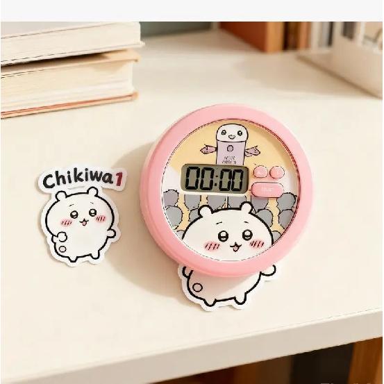 Cute Chiikawa Timer Alarm Clock Kitchen and bedroom timer cartoon Chiikawa Magnetic alarm clock room decoration Girl's Gift