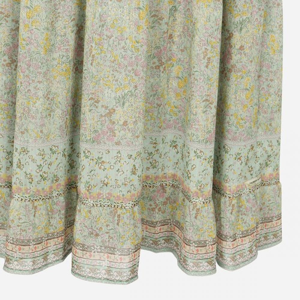 Thursday Island Women Flower Border Mix Frill Dress T264mop246w