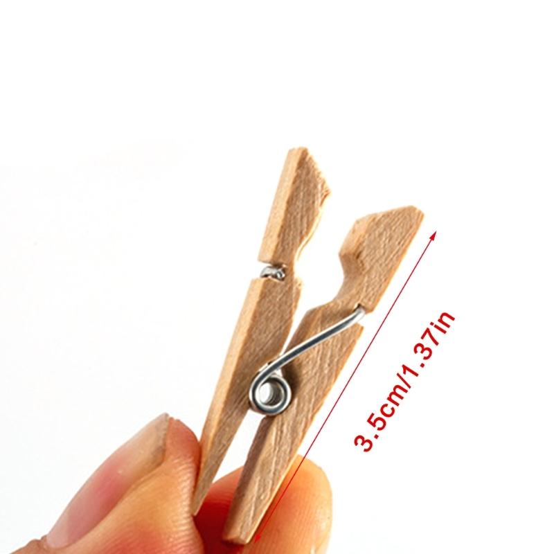 12Pieces Easter Bunnies Photo Peg with 1.5Yard String Wood Photo Clip Wood Pegs For Photo Hanging And Easter Decoration