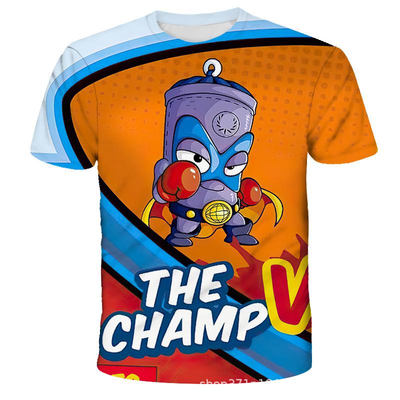 Cartoon Animation Printed Children's Clothing Top Fashionable Comfortable Short-sleeved Casual T-Shirts Boys