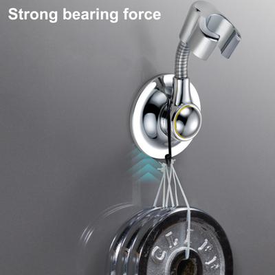 Shower Head Holder Suction Cup Bracket 360 Degree Rotation Adjustable Angle Shower Bracket Strong Adsorption Easy Install Shower Wall Mount