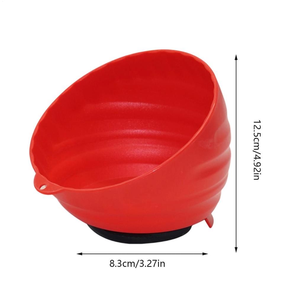 Magnetic Parts Bowl High-Strength Shatterproof Tool Trays Magnetic Nut Cup for Nuts Bolts Dorm Home Repair Shop Garage Workshop