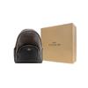 COACH Court Coated Canvas With Leather Backpack Large Unisex Black & Dark Brown Monogram 6495-IMAA8