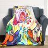 1pc Kirby Party Soft Skin-Friendly Flannel Blanket with Digital Printing, Various Sizes Available for Family, Friends, Birthday