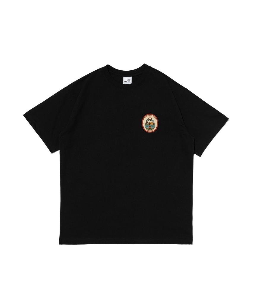Wogseuaenko Outdoor Natural Short Sleeve T-Shirt (Black)