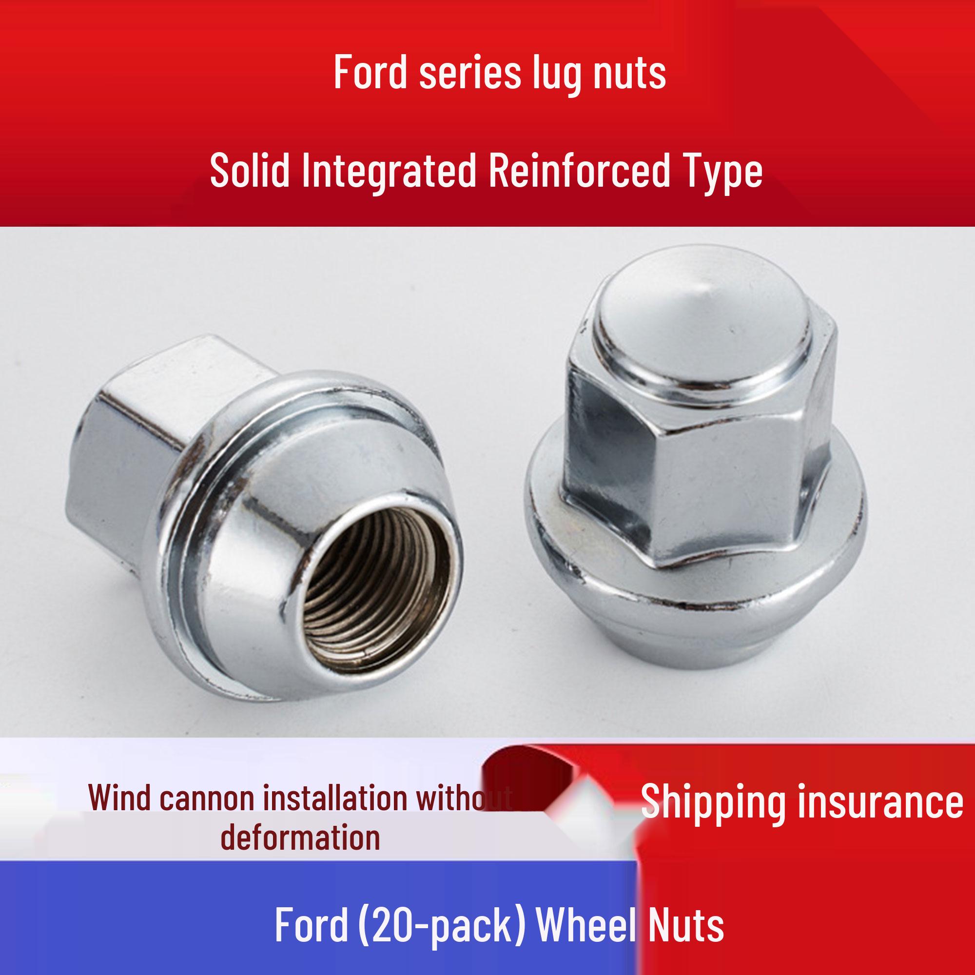 

Compatible Hub Cap Nut for Ford Focus, Escape, Mondeo, Escort, Everest, Edge Fiesta [Solid 16 pcs]