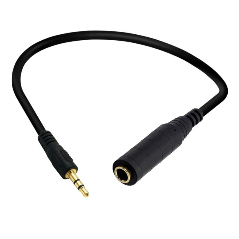 Extension Cable 6.35mm Female Plugs To 3.5mm Mono/Stereo Male Socket Cord  for phone,Computer 3.5mm Devices 30cm