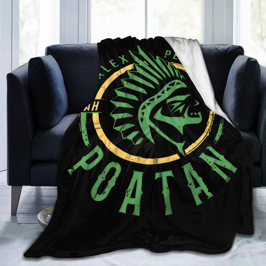 Chama Poatan Alex Pereira Fashion Blanket Cover Fighting Boxing Flannel Throw Fashion Blankets Home Couch Lightweight Bedspreads Multifuncti