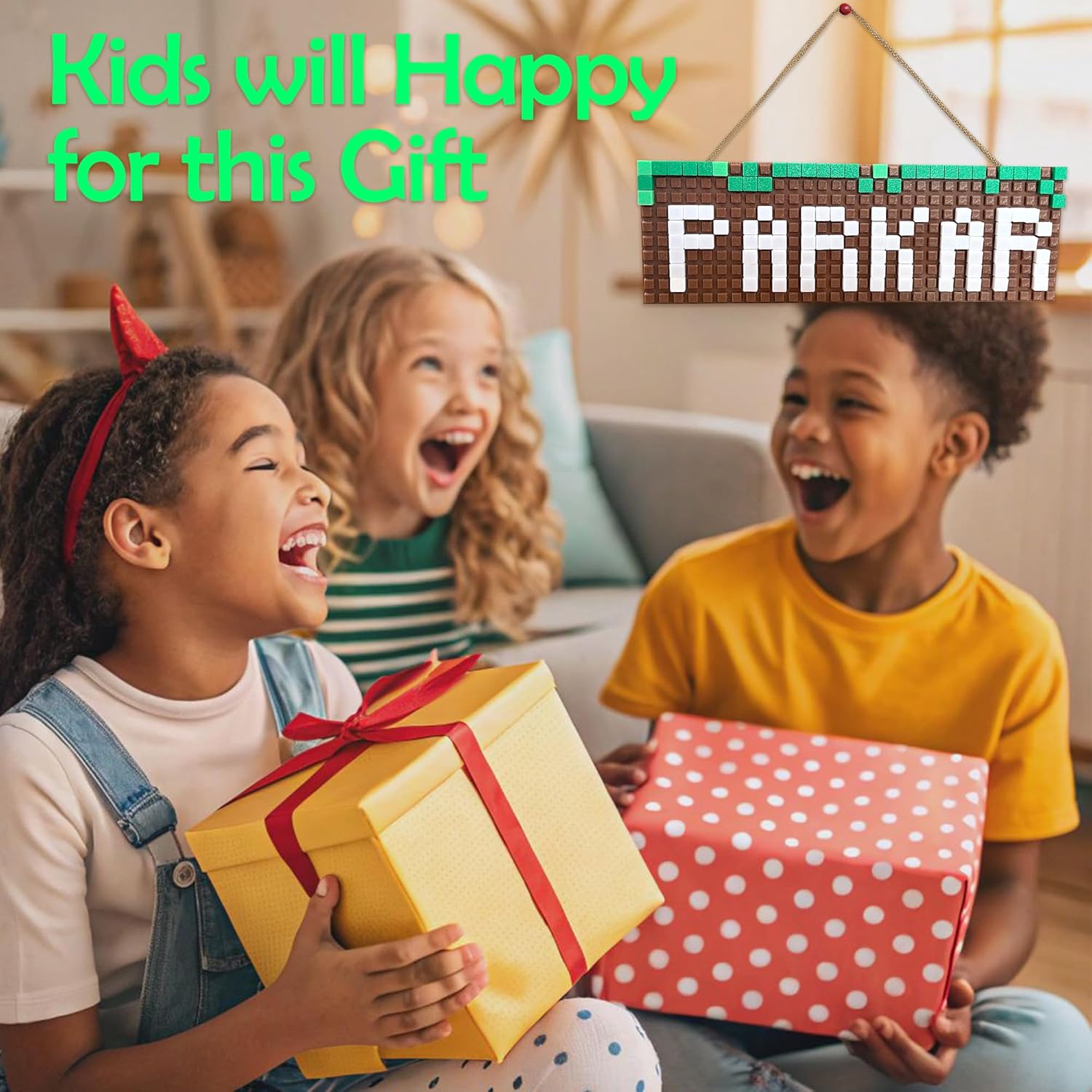 

Декор для игровой комнаты, Пиксельная табличка, Сделай сам Моя настенная табличка, Украшения для спальни Мир, Дверные таблички для рукоделия, 10x3 дюйма для детей, девочек, фанатов, вещи на день рождения