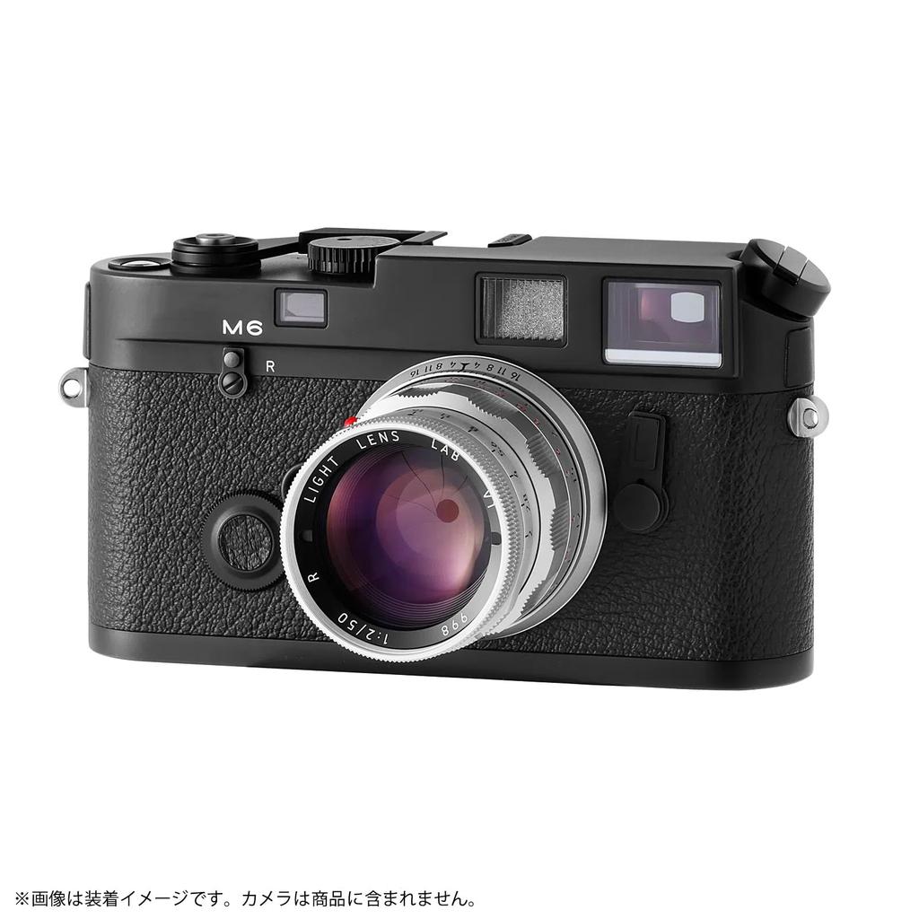 LIGHT LENS LAB M Mount 50mm Rigid Leica M Compatible Single Reproduction Integrated Lens Silver F/2 Lens, Focus, Rigid, Lens, Brass, Hood,