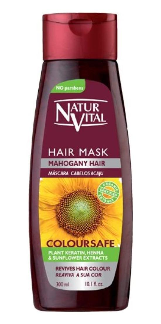 

Nature Vital Маска для волос для защиты цвета Красная Восстановление поврежденных волос 5 мин Уход за цветом 300 мл