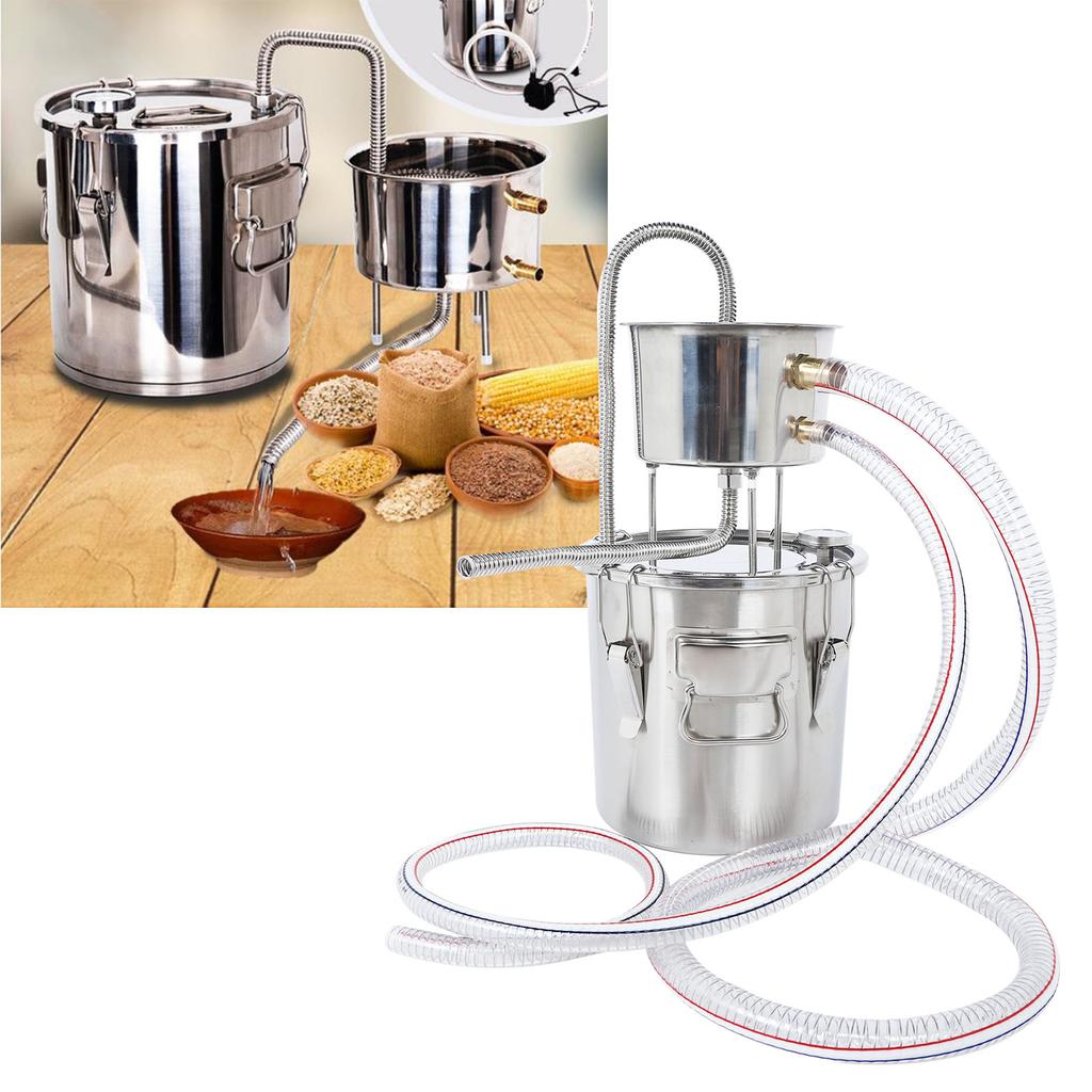 22L Wasserdestilliergerät Edelstahl DIY Home Weinherstellung Brauset Gärfass CN
