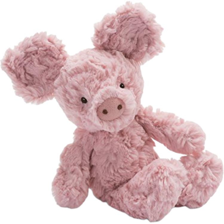 

JELLYCAT Farm Animal Series Squiggles Rolled Piglet Cute Doll Plush Doll 23cm High