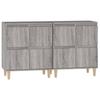 Sideboards 2 pcs Grey Sonoma 60 x 35 x 70 cm Particleboard