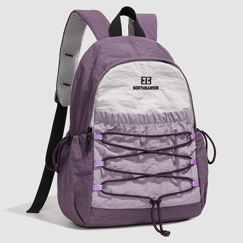 Travel and leisure outdoor backpack light mountaineering bag large capacity ultra-light washed cloth hiking cycling sports backpack