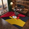 Bayer Leverkusen Voetbal Print Kristalfluweel Tapijt, Comfortabel Waterabsorberend Antislip Binnen Vloerkleed