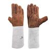 TER250 Cowhide 400mm Protects Up To the Up To Approximately Contact with a Soft Wool Lining Heat-Resistant Gloves, Long, Wrist, Heat-resistant 100°C
