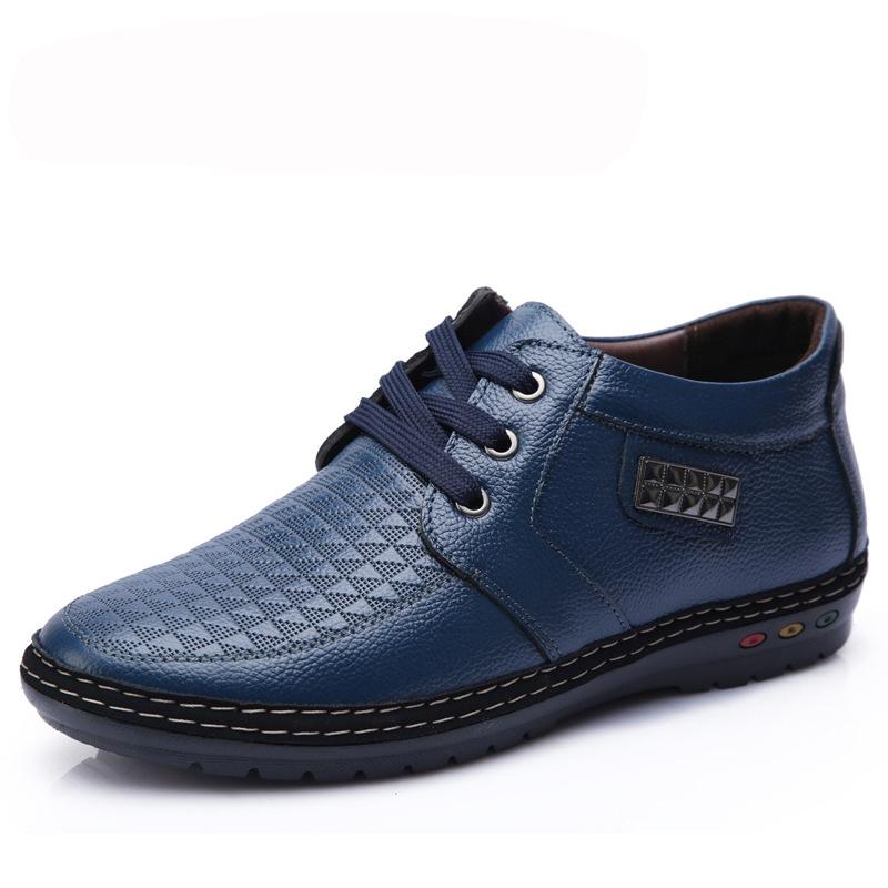 Весенняя кожаная обувь Мужские лоферы Нескользящая деловая повседневная кожаная обувь — фото 7