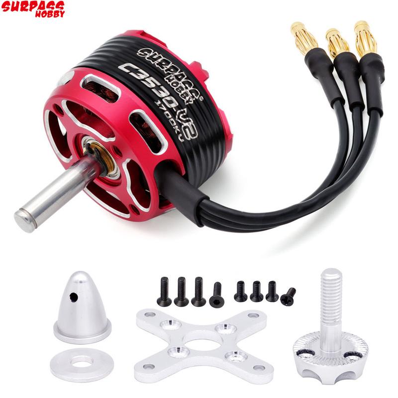 SURPASS HOBBY Brushless Motor 2-5S C3530 C3536 C3542 C3548 V2 For RC Aircraft Plane Multicopter Brushless Outrunner Motor