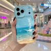 Ocean Wave Beach Summer Script Wavy Edge Phone Case For iPhone 17 16 15 14 13 12 11 8 7 Plus Pro Max Sea Theme Slim Cover