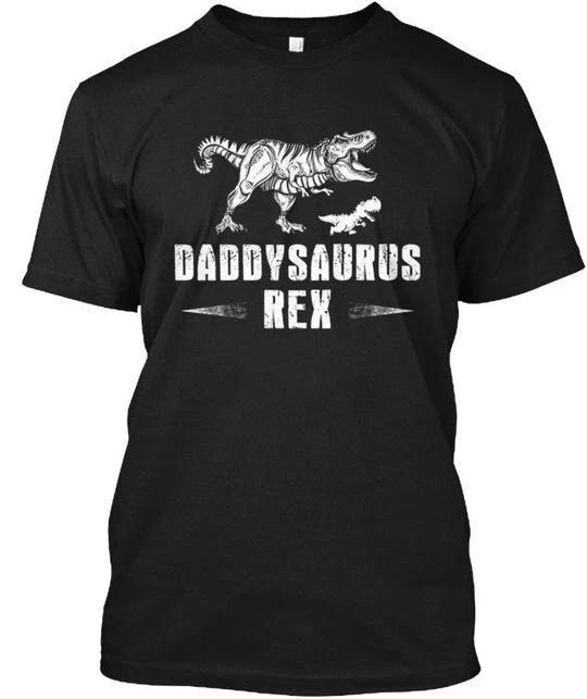 Daddysaurus T-rex Fathers Day T shirt Made in the USA Size S to 5XL