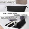 2-In-1 Hair Tools Travel Bag For Flat Irons, Straighteners, Curling Iron, And Haircare Accessories, With Interior Pockets
