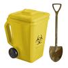Yousheng Funny Trash Bin Ceramic Mug with Lid, Novelty Garbage Can Drinking Tea Cup with Handle, Recycling Bin Coffee Mug, Gag Gifts for Coworkers