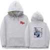 Unisex Anime-Inspired Hooded Sweatshirt With Ribbed Hem Loose Fit 81-90% Cotton 400g Weight Wear
