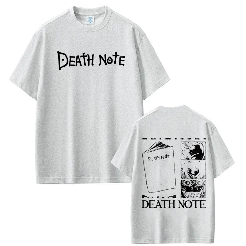 Anime Death Note Ryuk Yagami Light LLawliet T Shirts Unisex Women Cotton Casual Tee Shirt Fashion Short Sleeve Tshirts Streetwear