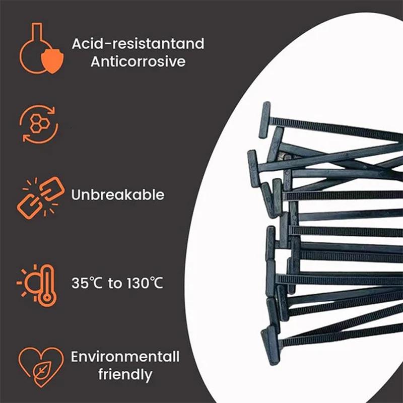 Univerzální nylonové příchytky na kabely do auta Pevné samouzamykací stahovací pásky Držák s připínacími tlačítky Autopříslušenství UV odolné pásky