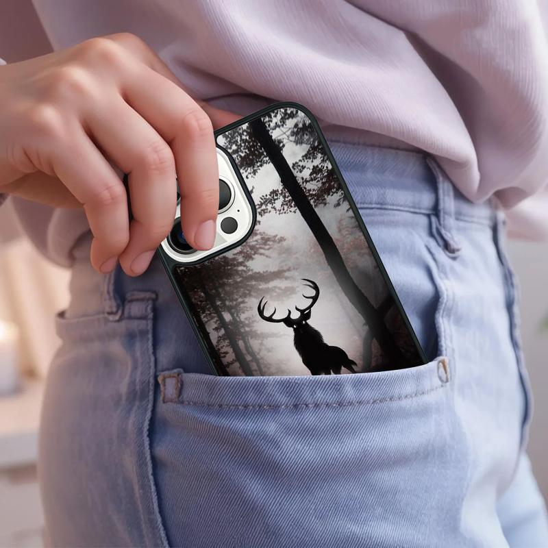Deer Soft Phone Case For iPhone 17 Air 15 16e 14 13 Pro Max Coque 12 11 Pro Max PLUS cover