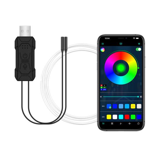 Car Colorful Ambient Light with Wireless App/RF Remote Control LED Interior Lighting Kit for Car Truck SUV RV Boat Home Bedroom Party Decor