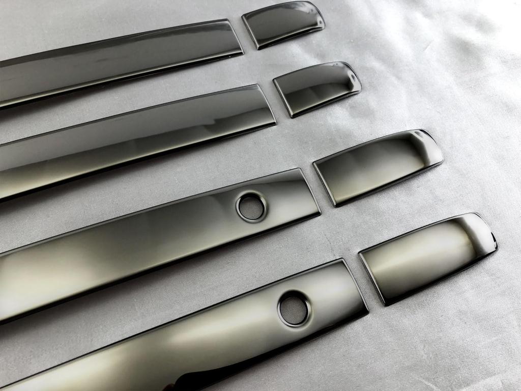 BRIGHTZ Custom Stainless Steel Door Handle Cover Half Cover Type JF N-BOX JF3/JF4 Knob, Black, [DHC-NOBU-443] 3/JF 4/NBOX