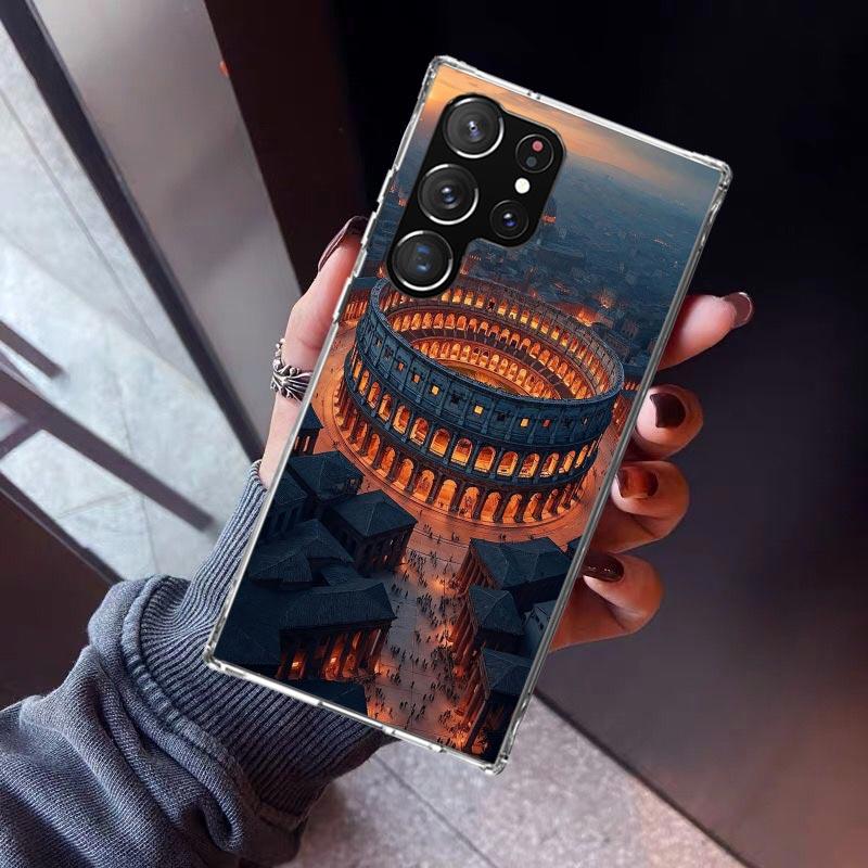 Roman Colosseum Phone Case For Samsung Galaxy S23 S24 S25 Edge S26 Ultra S22 + S21 Plus S20 FE Cover Silicone Print Shell Galaxy