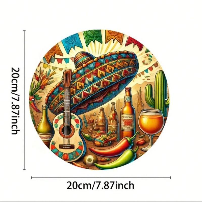 Metal Wall Art Decorative Sign Hanging Home Decor 20x20 cm