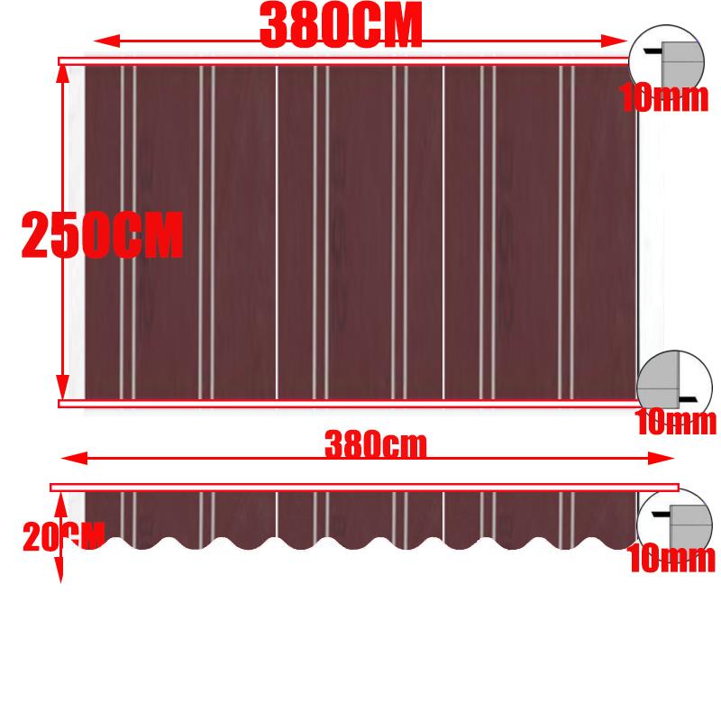 Burgundy White Strips Awning Replacement Fabric Toldo Tewango Canopy Gazebo Outdoor Garden Sun Shade Shelter 300gsm Store Banner