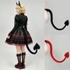 Halloween Heart Devil Tail Cute Japanese Plush Succubus Cosplay Prop for Comic Con Party
