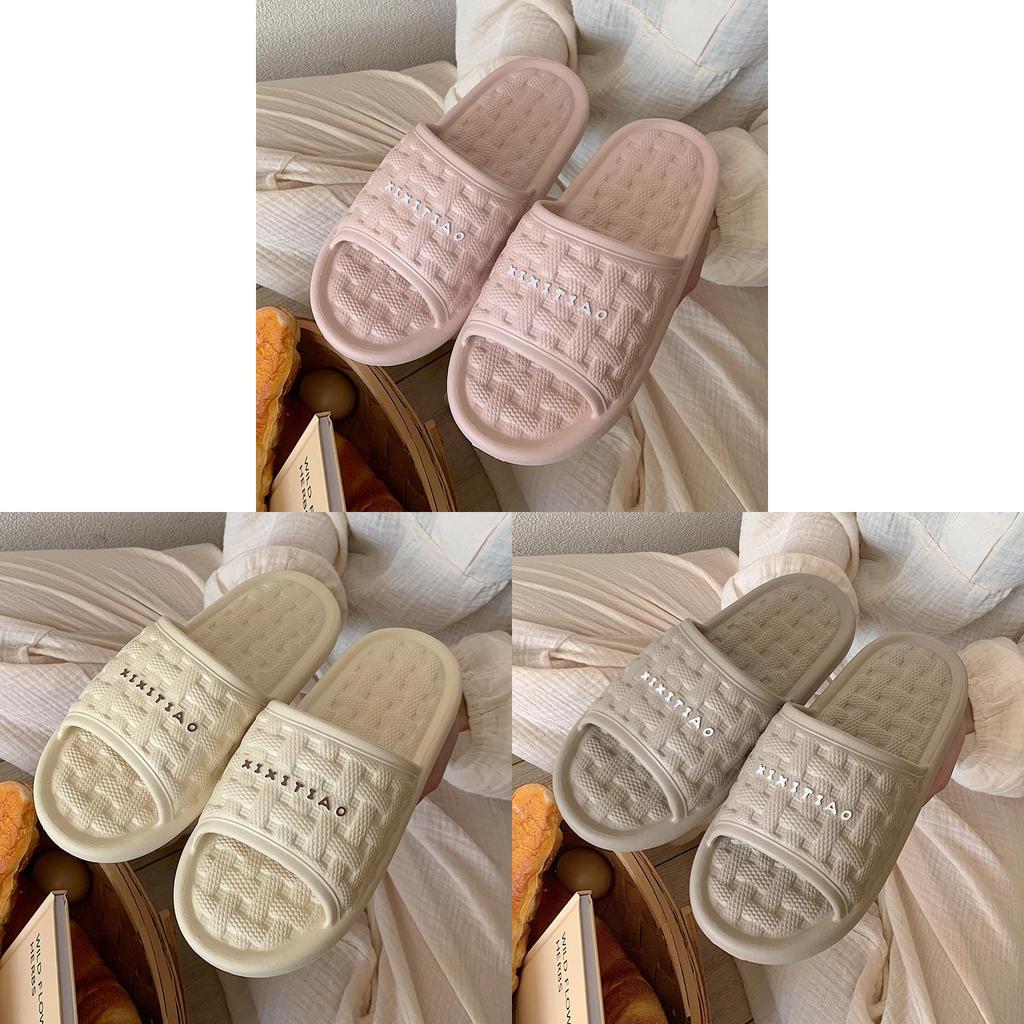 Casual Eva Outdoor Slippers For Couples With Antislip Sole And Diamond Pattern For Summer Comfort