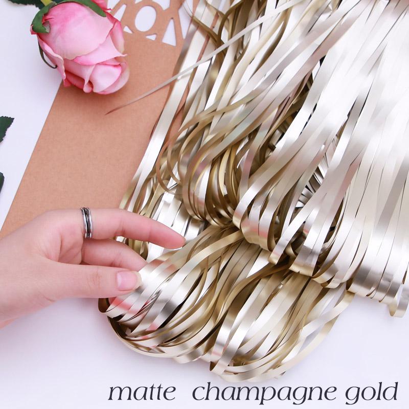2M-3M Champagne Gold Matte Party Backdrop Fringe Tinsel Foil Curtains Adult Happy Birthday Wedding Decoration Photo Booth Drape