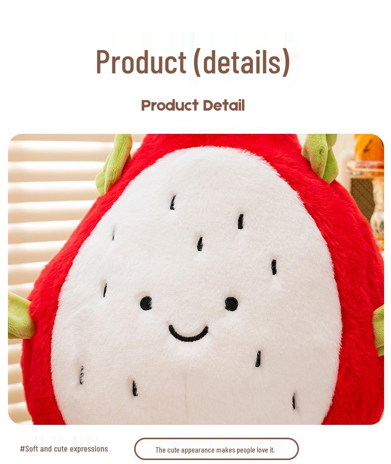 Fruit Series Plush Dolls: Interactive Educational Toys & Cartoon Throw Pillows for Children