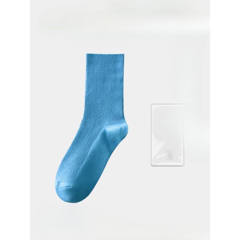 Female Spring and Autumn Color Boneless Deodorizing Sweat Absorbing Pile Socks