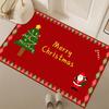 Non-Slip Christmas Cartoon Floor Mat for Entryway, Living Room, and Bathroom
