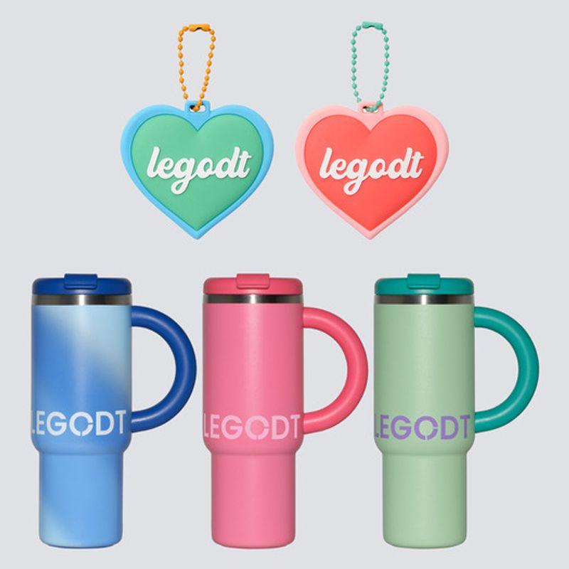 LEGODT Lego Loop Tumbler Handy 1000ml + Keyring (Heart Mirror)