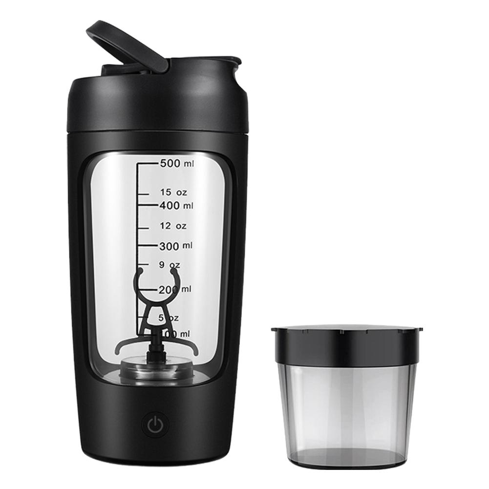 Electric Protein Shaker Bottle with Handle Gym Sport Water Bottle BPA Free Mixing Cup for Fitness Gym Workout for Men and Women