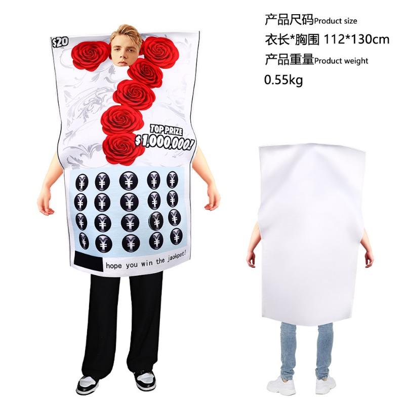 Halloween Mona Lisa 2 Costume Mural Costume Campus Event Performance Composite Sponge Suit Onesie