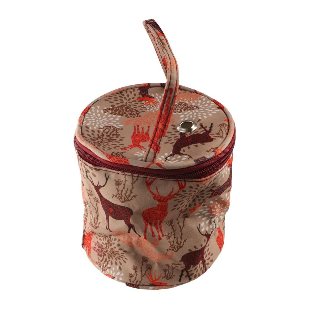 Portable Yarn Storage Bag Round Knitting Bag Crafts Tote Needles Handbag  Needle