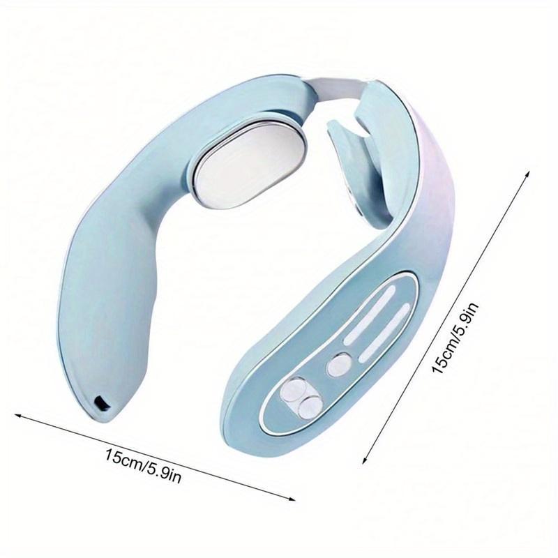 Portable Heated Neck Massager For Muscle Relaxation, Home Use Electric 12 Gears Pulse Neck Massager With Heat, Thanksgiving Gift For Men And Women