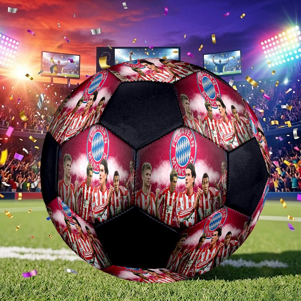 1 pz Pallone da Calcio Standard Misura 5 Stadio Bayern Monaco, Pallone da Calcio Resistente per Allenamento Scolastico, Parco e Intrattenimento Quotidiano zq71410